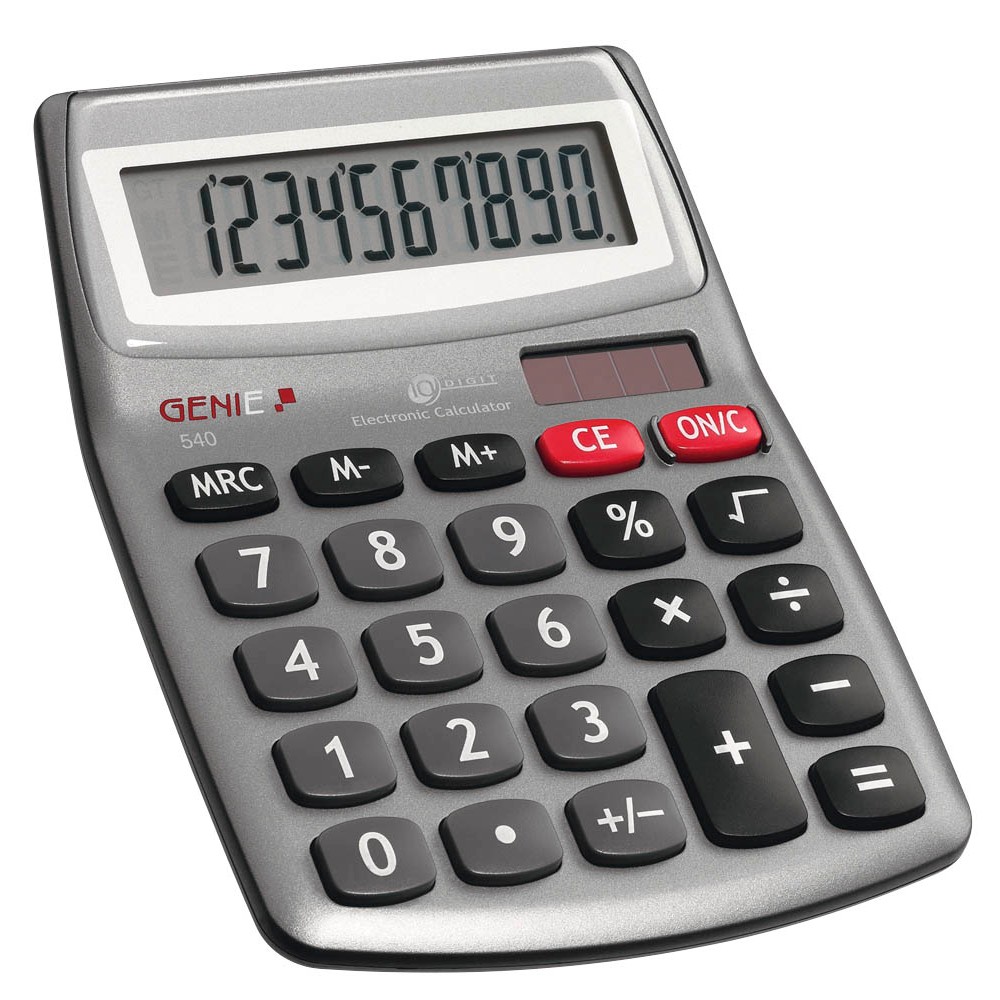 Genie Taschenrechner 540 Silber