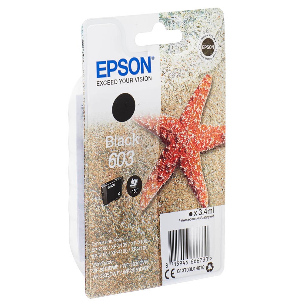 Epson 603 / C13T03U14010 Tinte Black