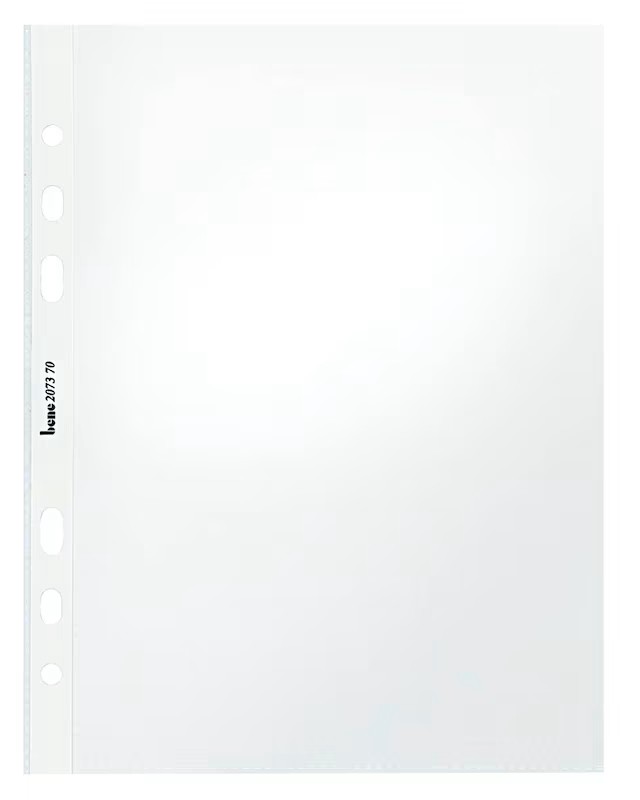 bene Prospekthüllen DIN A5 glasklar glatt 0,10 mm, 50 St.