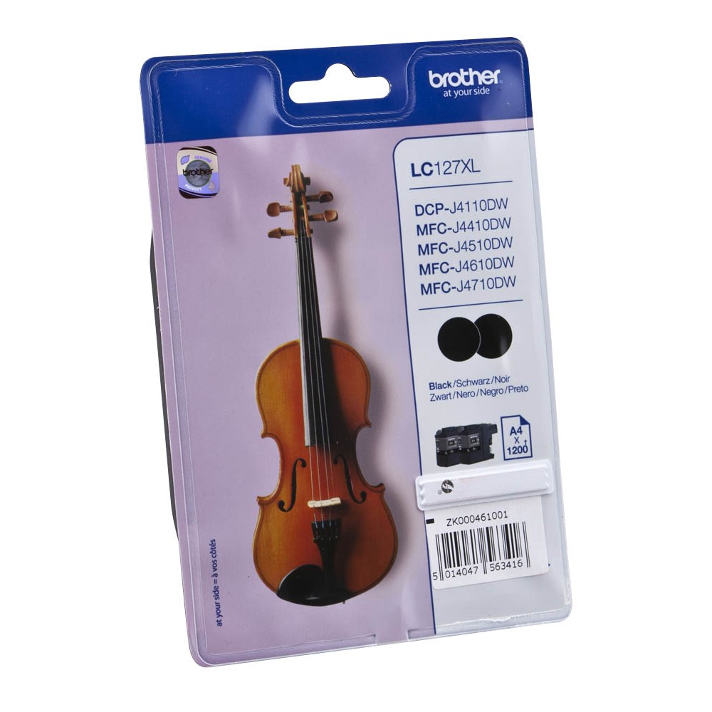 Brother LC-127XLBKBP2DR Tinte Black (2er Pack)