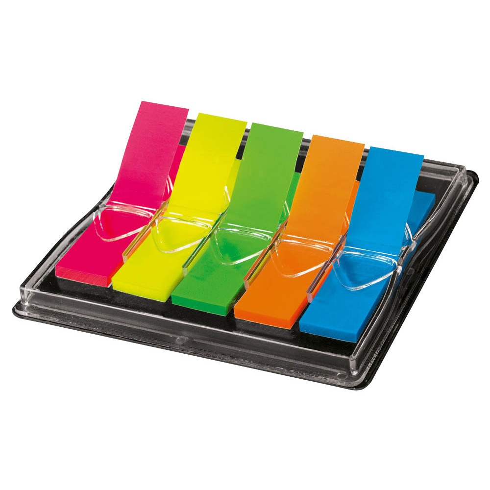 Sigel 381095 Haftmarker im Spender mehrfarbig (5 x 40 Streifen)