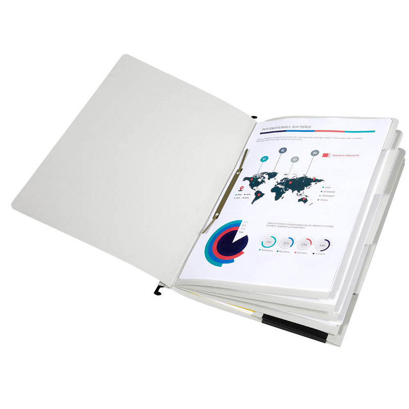 dots Personalhefter Karton lichtgrau DIN A4 4x kaufmännische Heftung, 5 St.