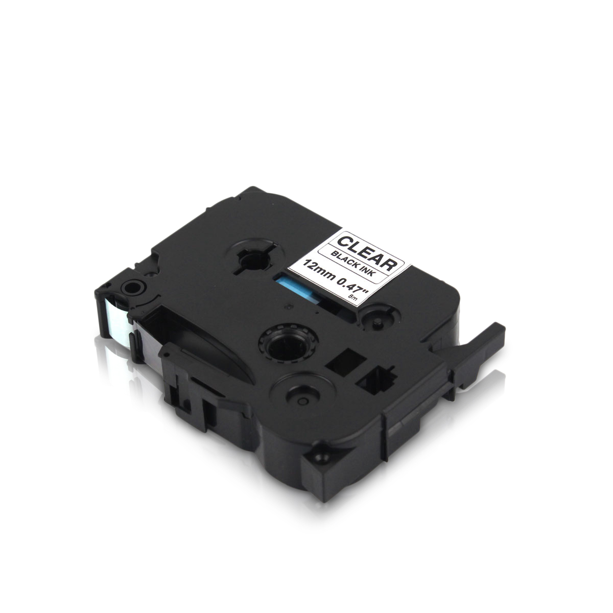 Alternativ zu Brother TZe-131 P-Touch Schriftband 12mm schwarz/transparent (10er Pack)