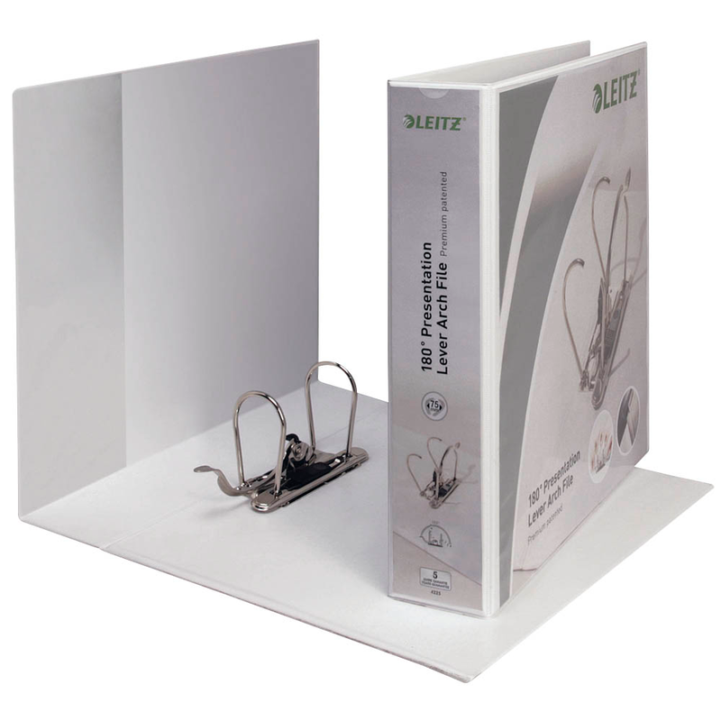 LEITZ 4225 Präsentationsordner weiß Kunststoff 8,0 cm DIN A4, 1 St.