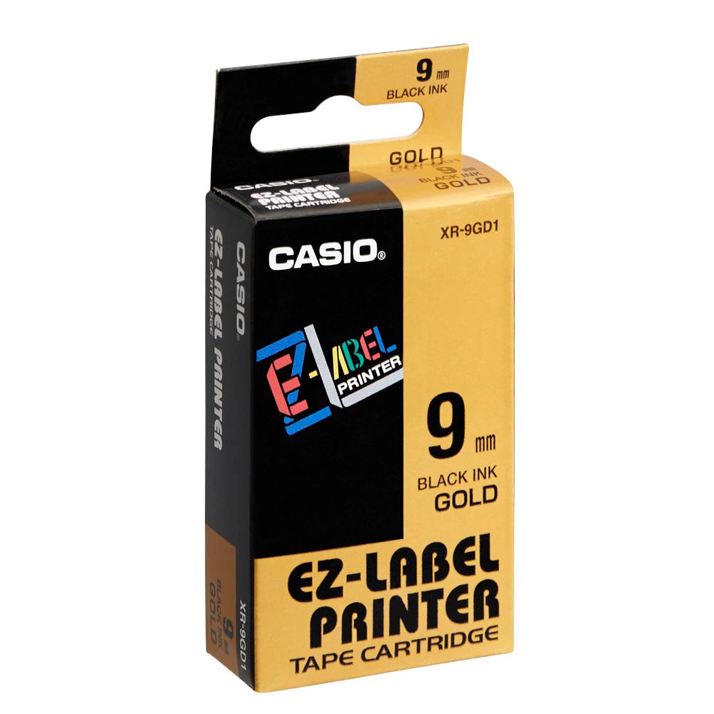 Casio XR-9GD Farbband Schwarz auf Gold