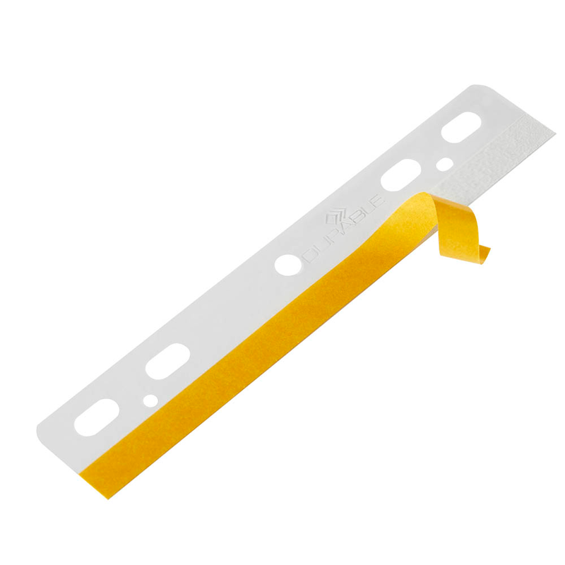 DURABLE Heftstreifen, selbstklebend FILEFIX transparent Kunststoff, 25 St.