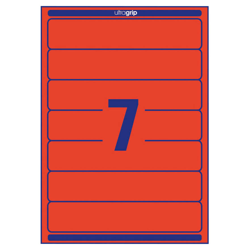 AVERY Zweckform Ordneretiketten L4762-20 rot, 20 Blatt