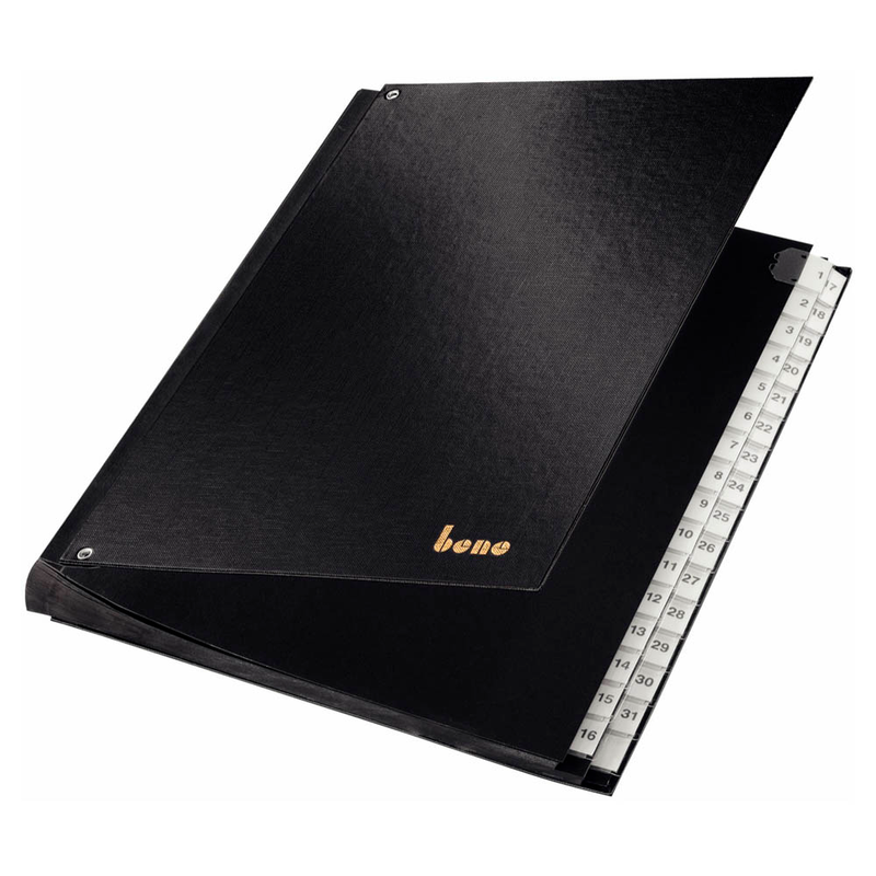 bene Pultordner 1-31 schwarz, 1 St.