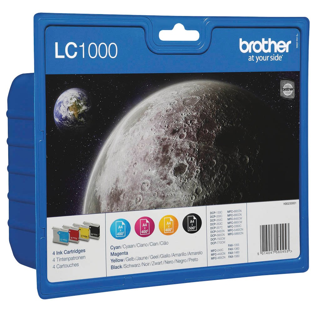 Brother LC-1000VALBPDR Tinten Multipack CMYK (4er Set)
