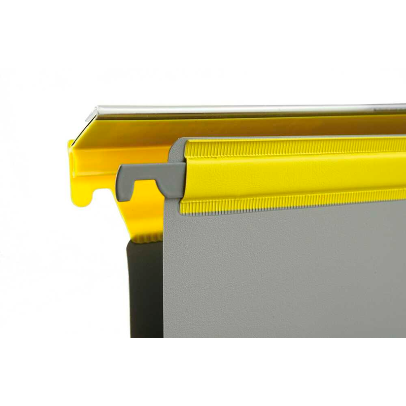 BOI Patienten-Dokumentations-Hängemappe Kunststoff gelb DIN A4 1x 2 Ringe, Q-Mechanik, 10 St.