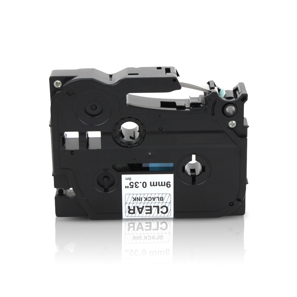 Alternativ zu Brother TZe-121 P-Touch Schriftband 9mm schwarz/transparent (3er Pack)