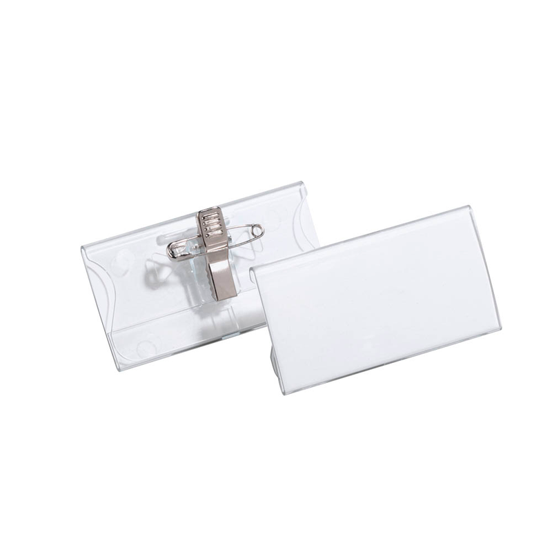 DURABLE Namensschilder mit Kombiklemme 7,5 x 4,0 cm, 25 St.