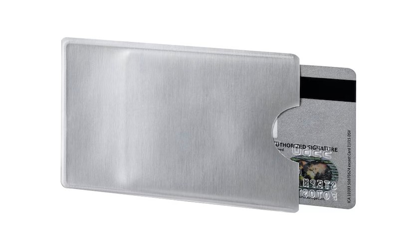 DURABLE Kreditkartenhülle RFID SECURE transparent 5,4 x 8,6 cm, 3 St.