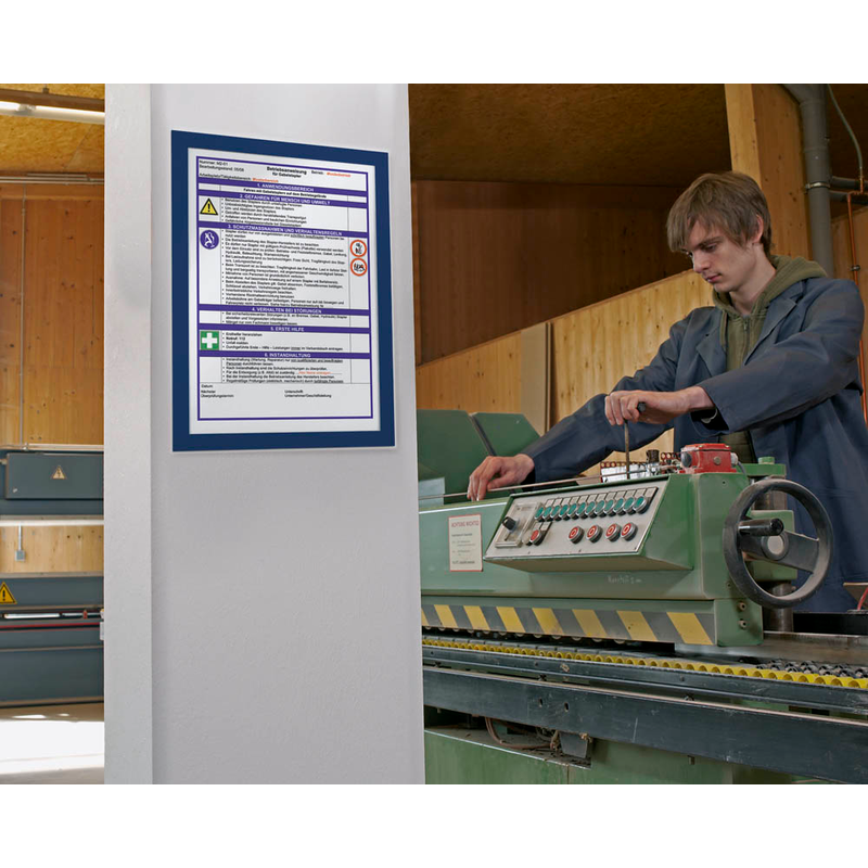 DURABLE Magnetrahmen selbstklebend DURAFRAME® blau A4, 2 St.