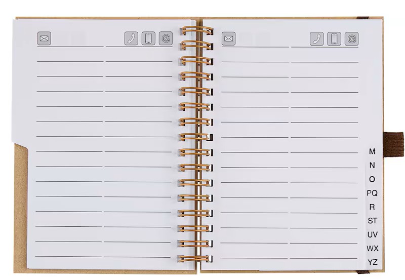 BRUNNEN Adressbuch Wire beige, 1 St.