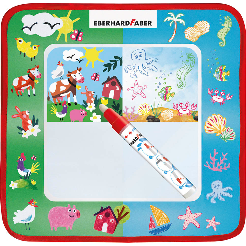 EBERHARD FABER Aqua Fun Malmatte mit Wasserstift, 1 St.