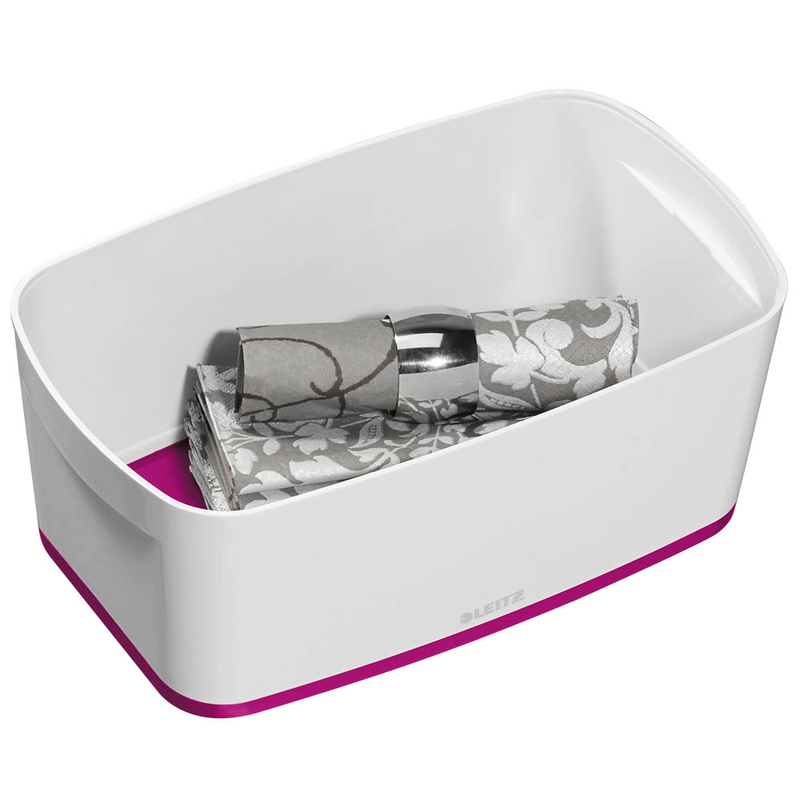 LEITZ MyBox Aufbewahrungsbox 5,0 l perlweiß/pink 31,8 x 19,1 x 12,8 cm, 1 St.