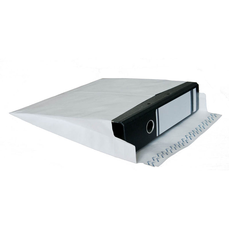 BONG Faltentaschen Tyvek® Expander ca. DIN C4 ohne Fenster weiß mit 7,0 cm Falte, 50 St.