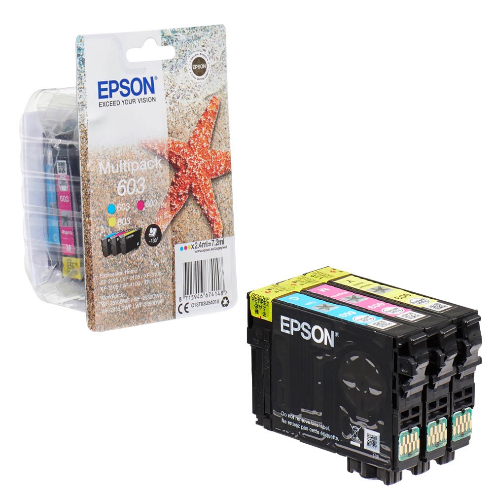 Epson 603 / C13T03U54010 Tinten Multipack CMY (3er Set)