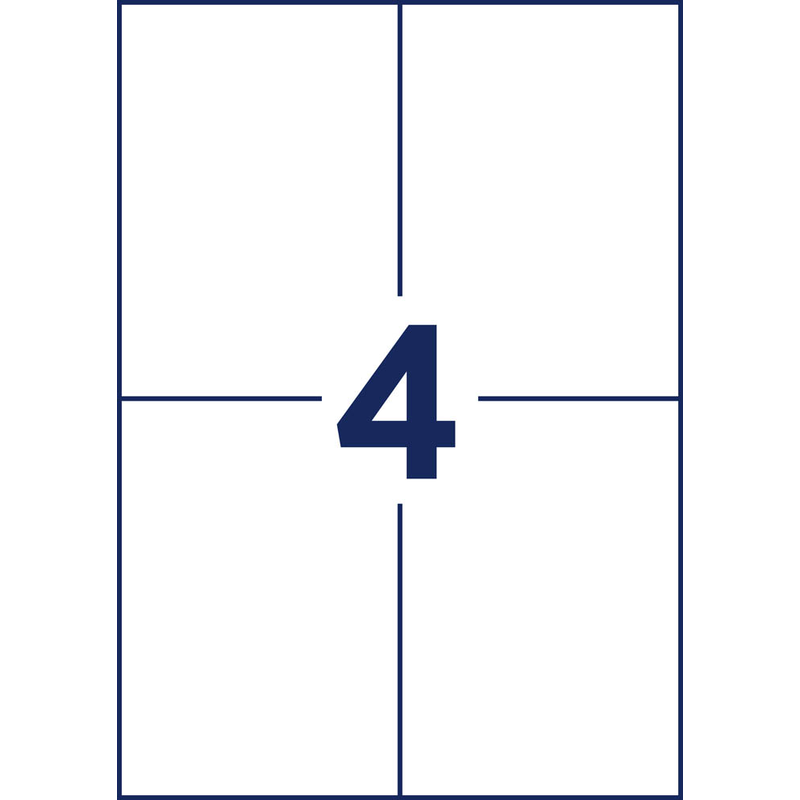 AVERY Zweckform Namensschilder mit Textilband 10,5 x 14,8 cm, 3 Blatt