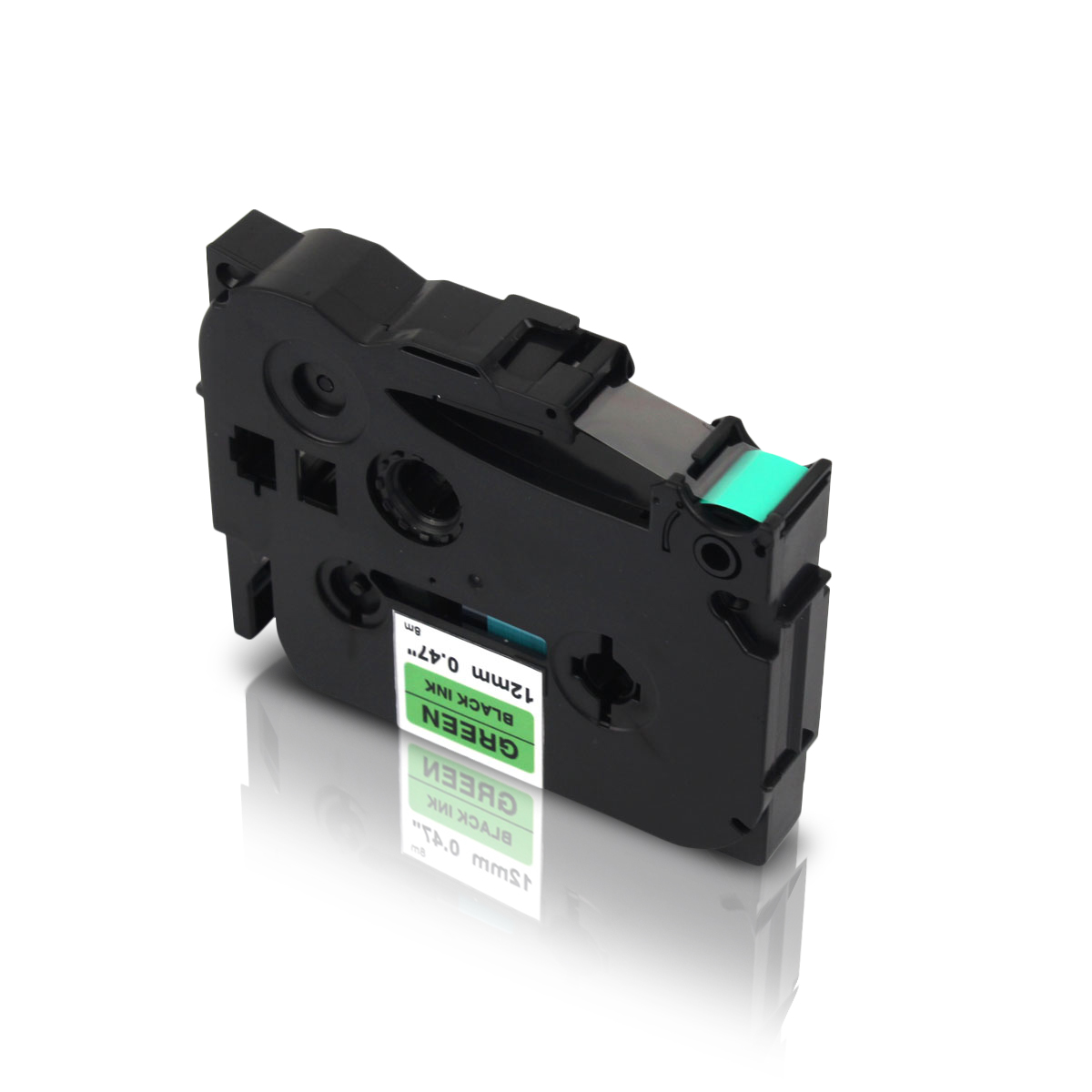 Alternativ zu Brother TZe-731 P-Touch Schriftband 12mm schwarz/grün