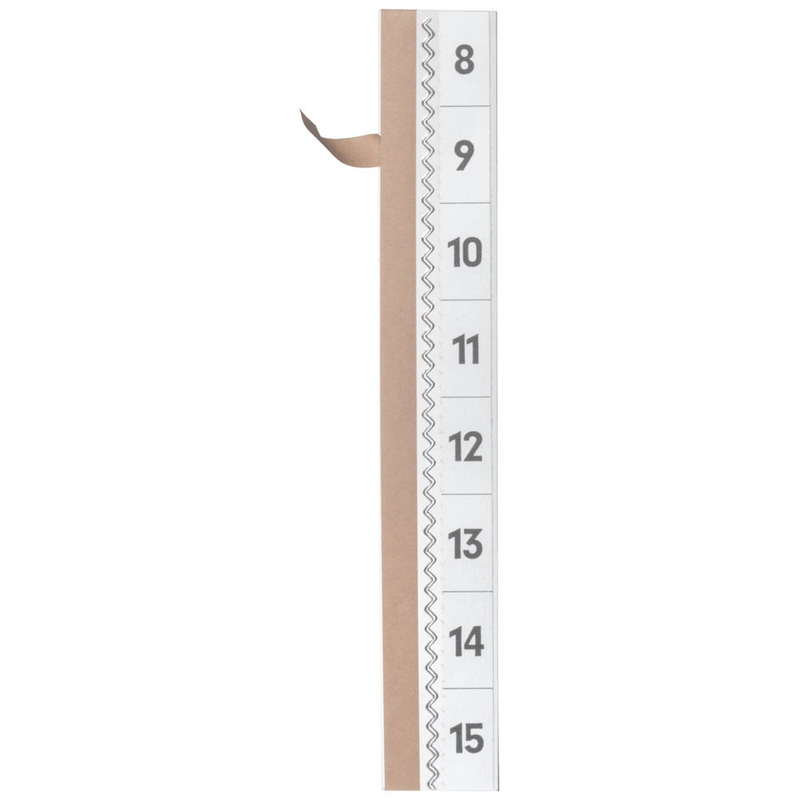 DURABLE Vollsichtreiter selbstklebend TABFIX transparent, 5 St.