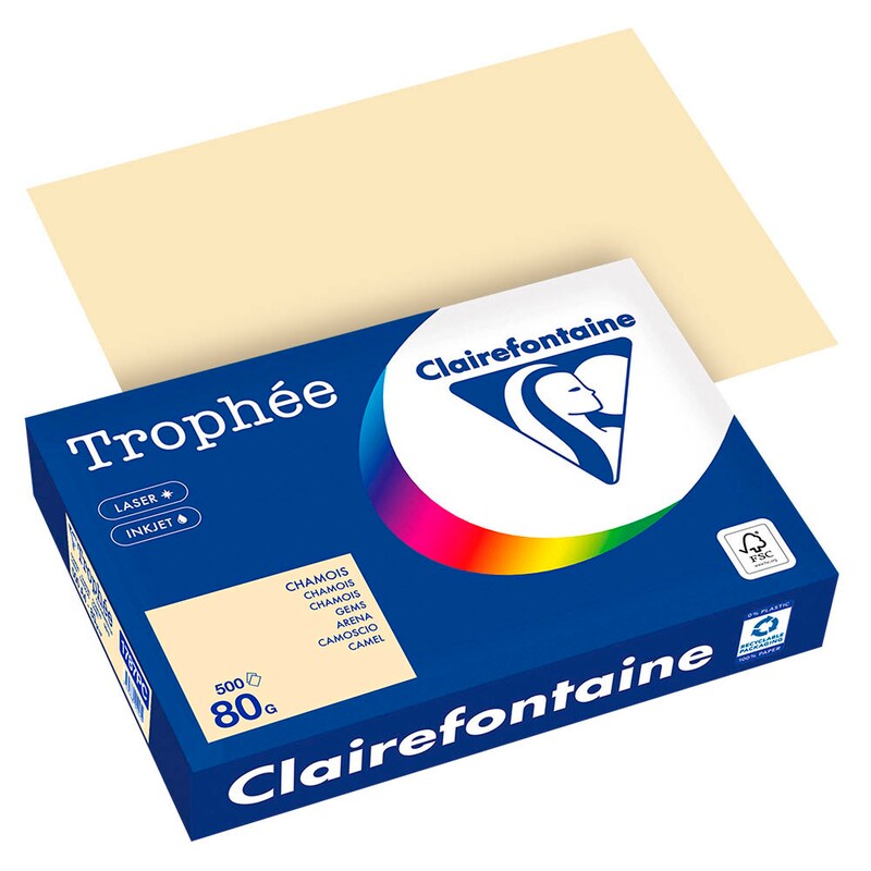 Clairefontaine Kopierpapier Trophée chamois DIN A4 80 g/qm 500 Blatt