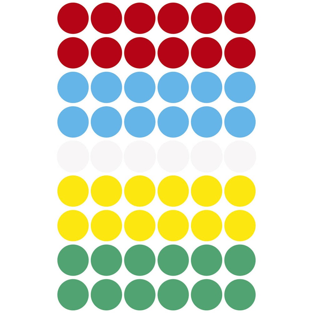Avery Zweckform 3088 Klebepunkte 12 mm mehrfarbig (5 Bögen a 54 Stück)