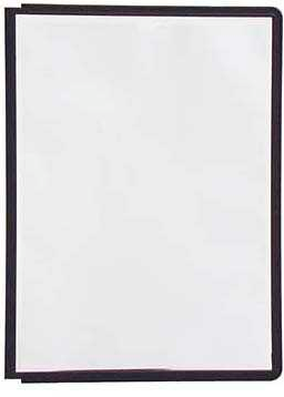 DURABLE Sichttafeln SHERPA® PANEL DIN A4 schwarz, Öffnung oben, 5 St.