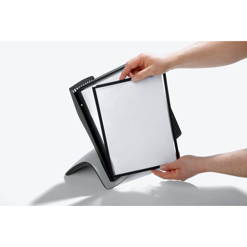 DURABLE Sichttafelsystem SHERPA STYLE TABLE 10 585501 DIN A4 schwarz mit 10 St. Sichttafeln, 1 St.