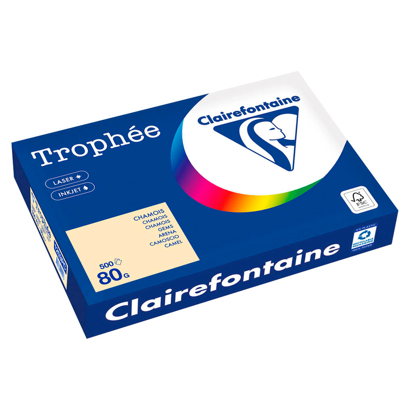 Clairefontaine Kopierpapier Trophée chamois DIN A3 80 g/qm 500 Blatt