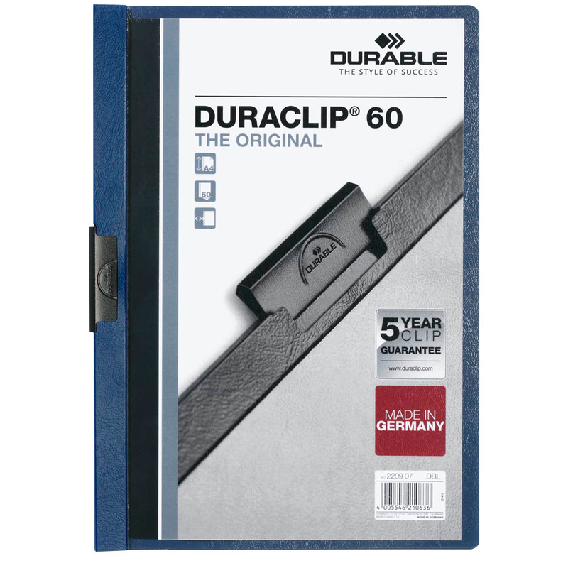 DURABLE Klemmhefter DURACLIP dunkelblau, 25 St.