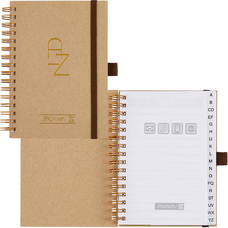 BRUNNEN Adressbuch Wire beige, 1 St.