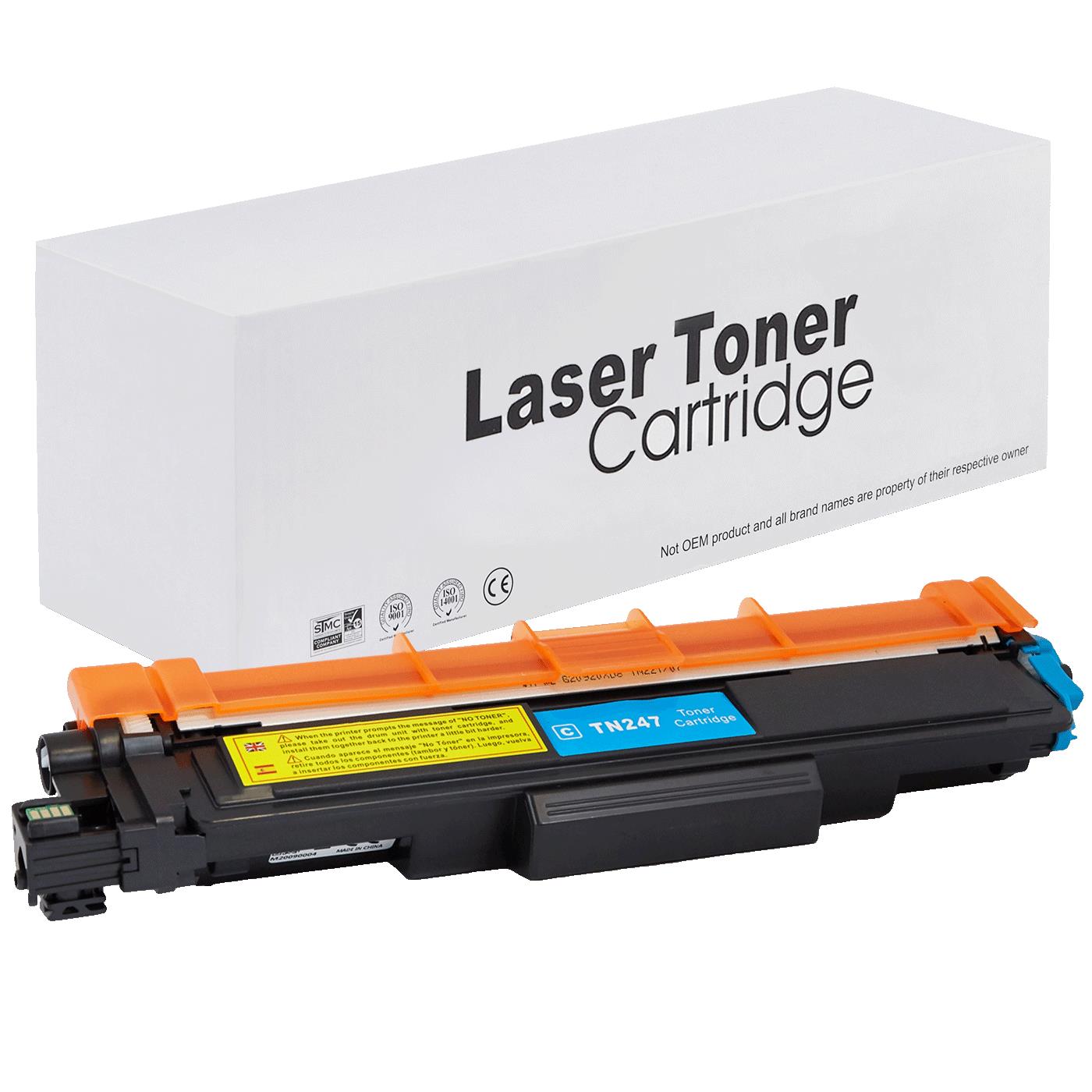 Alternativ zu Brother TN-247C Toner Cyan (mit Chip)