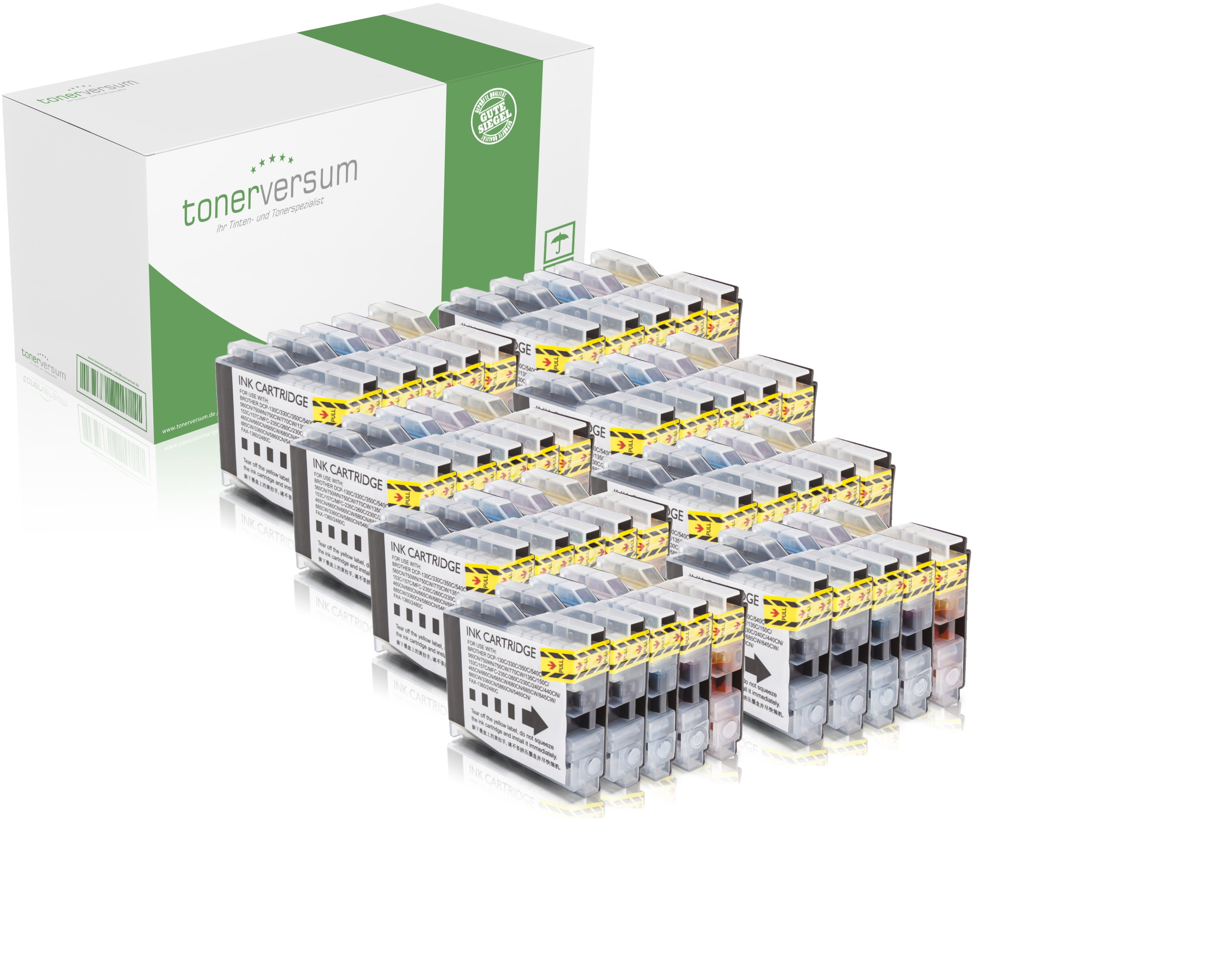 Alternativ zu Brother LC-1000 Tinten Multipack CMYK (40er Set)