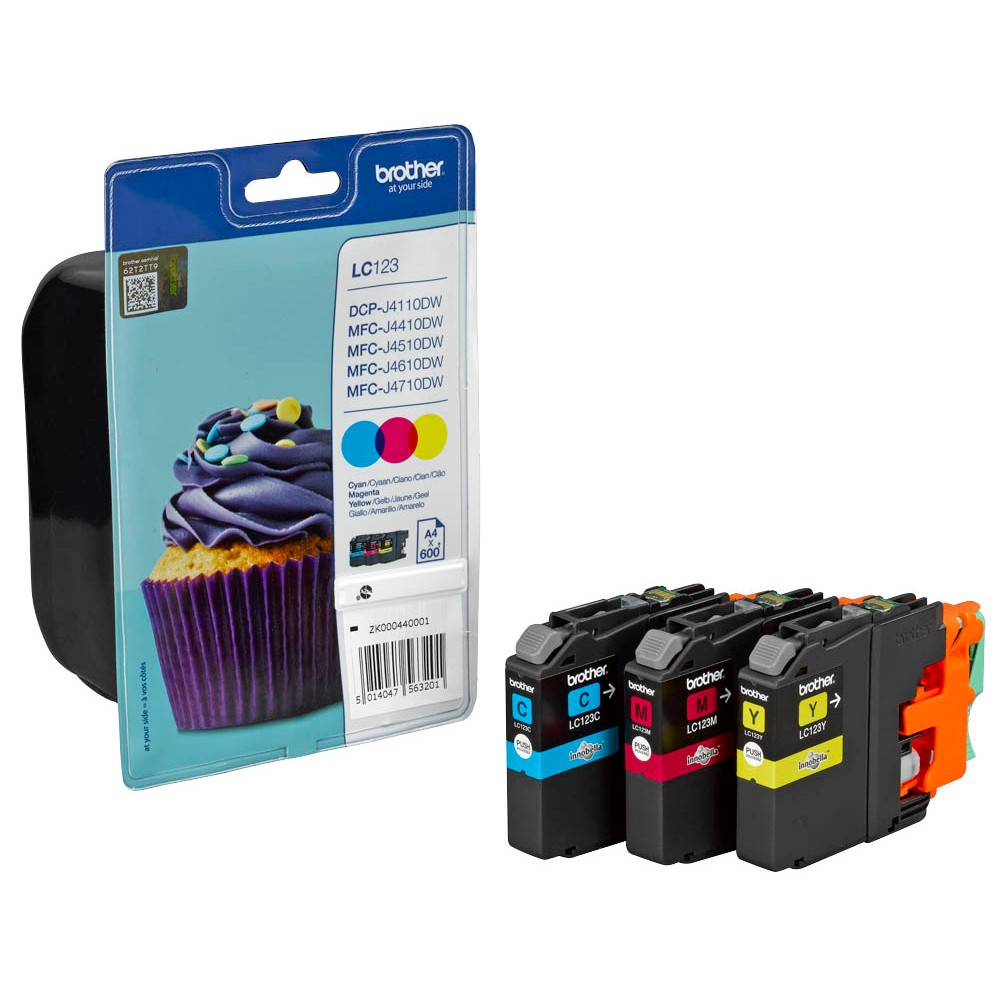 Brother LC-123RBWBPDR Tinten Multipack CMY (3er Set)