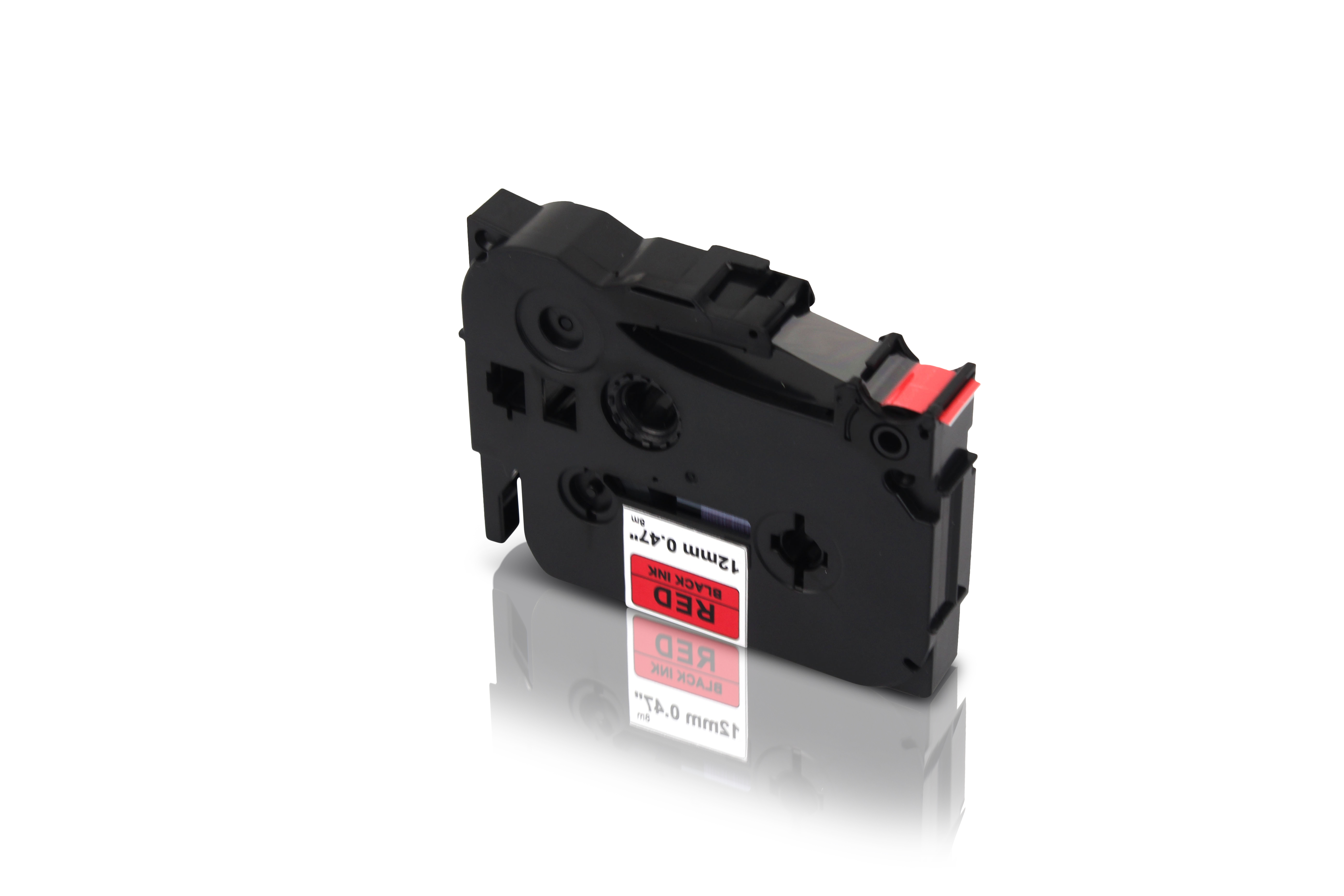 Alternativ zu Brother TZe-431 P-Touch Schriftband 12mm schwarz/rot