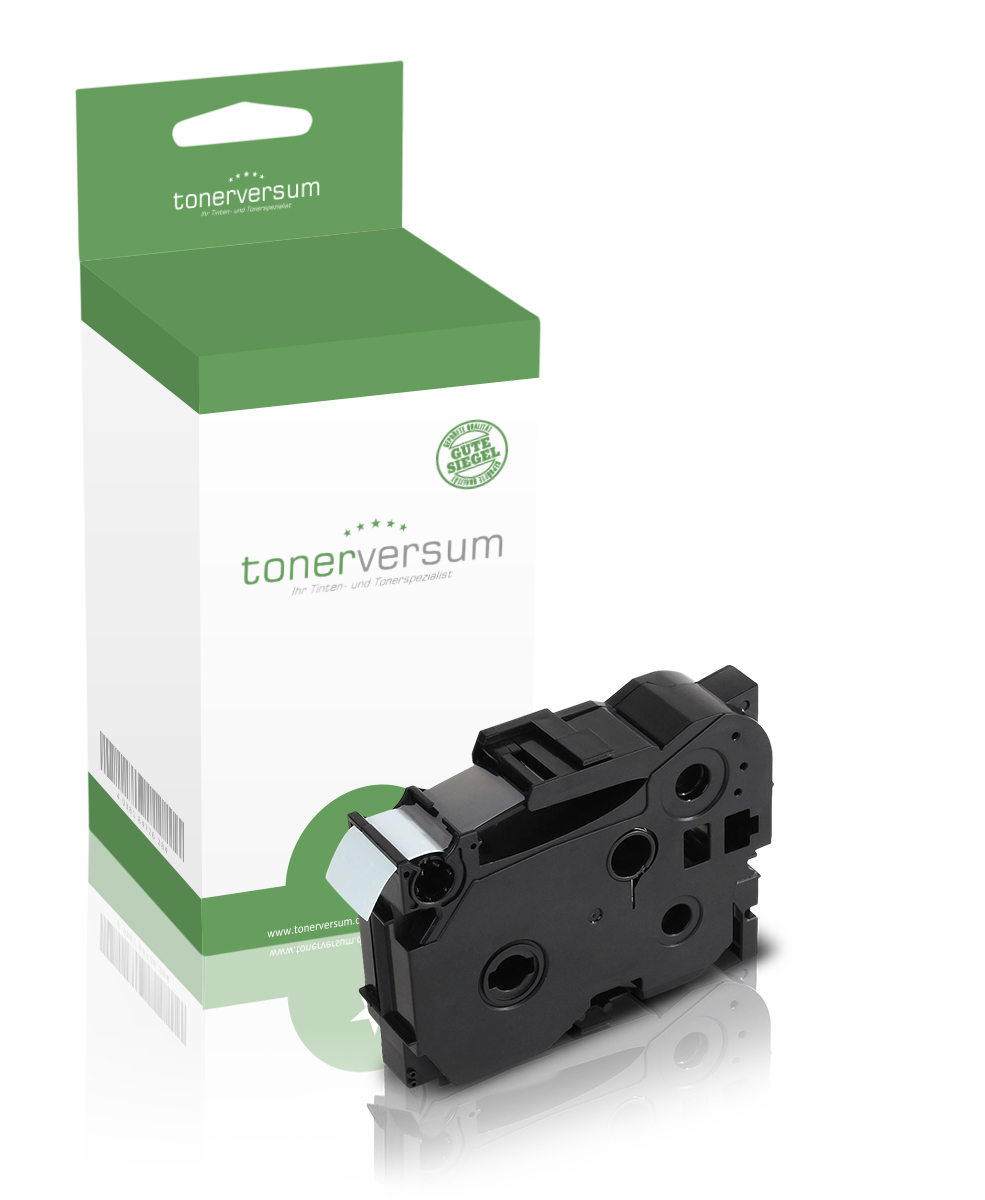 Alternativ zu Brother TZe-241 P-Touch Schriftband 18mm schwarz/weiss