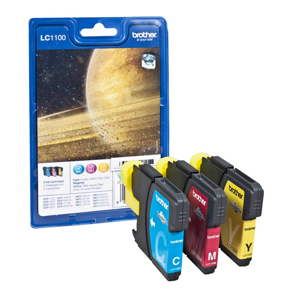 Brother LC-1100 Tinten Multipack CMY (3er Set)