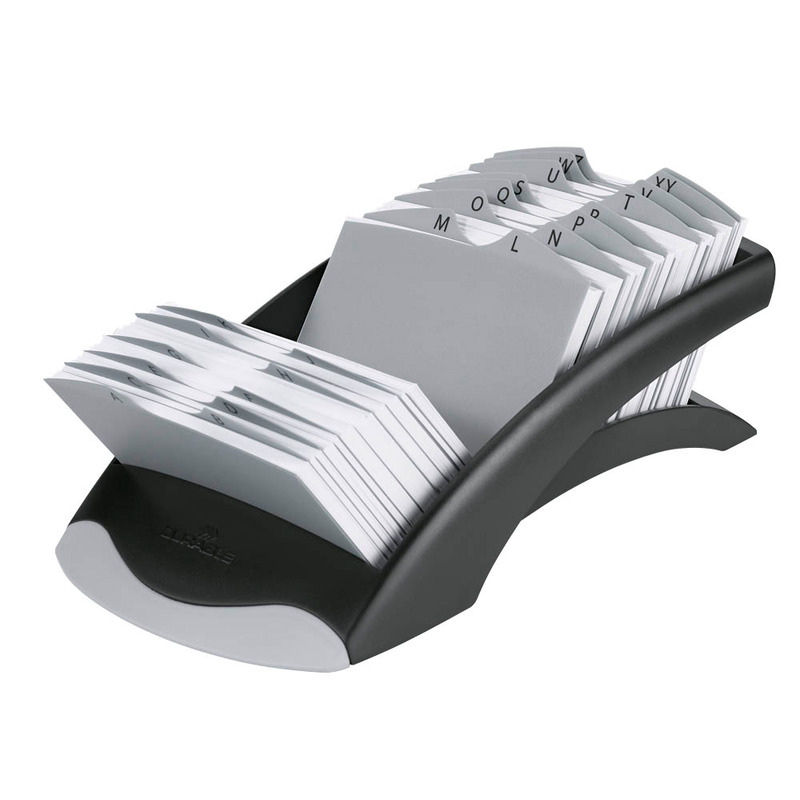 DURABLE Adresskartei Telindex desk schwarz, für 500 Adress,- Telefonkarten