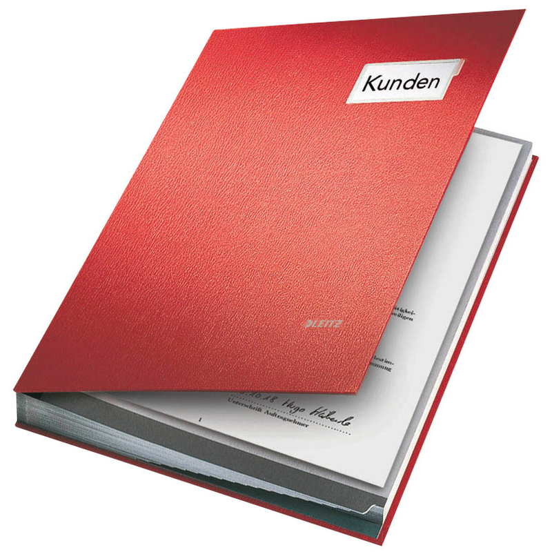 LEITZ Unterschriftenmappe Unterschritsmappe 5700 20 Fächer rot, 1 St.
