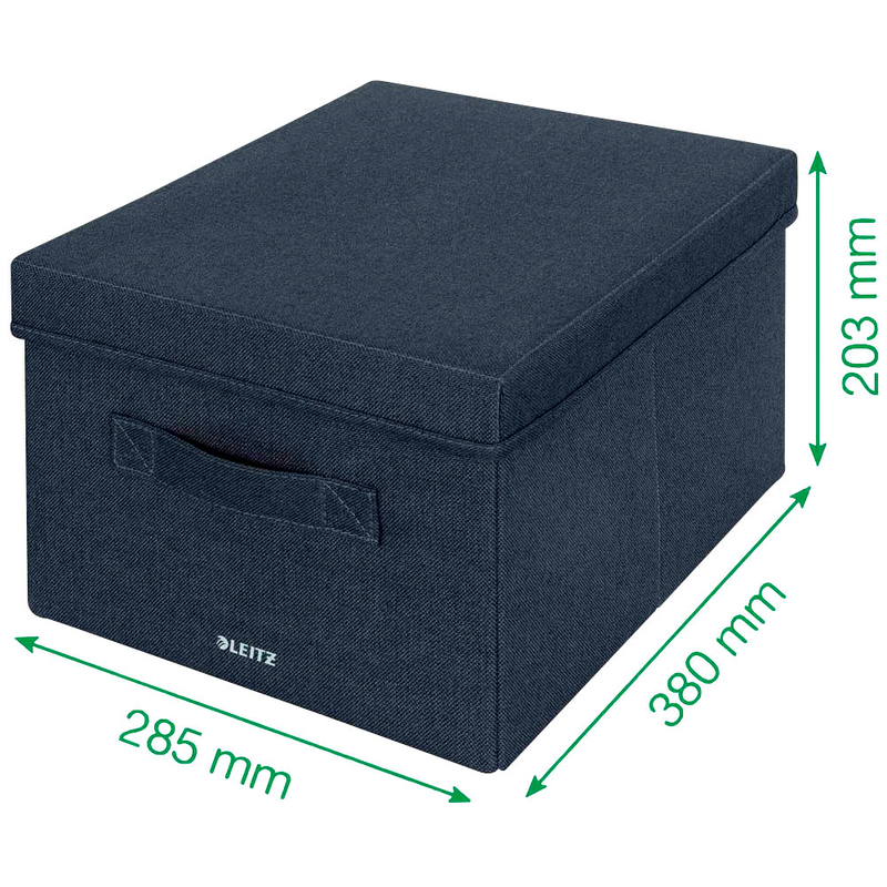 LEITZ Aufbewahrungsboxen grau 28,5 x 38,0 x 20,3 cm, 2 St.