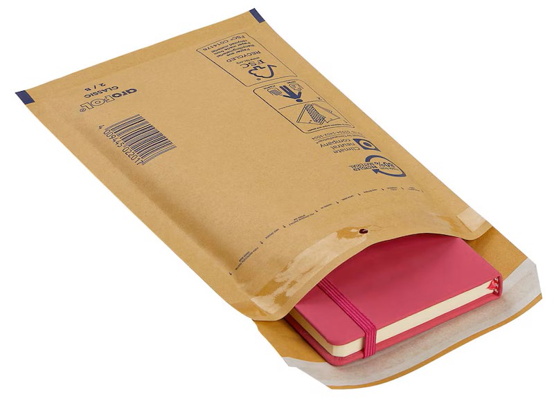 aroFOL® CLASSIC Luftpolstertaschen 2/B braun für DIN A6, 200 St.