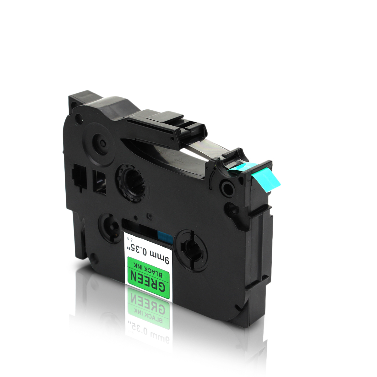 Alternativ zu Brother TZe-721 P-Touch Schriftband 9mm schwarz/grün