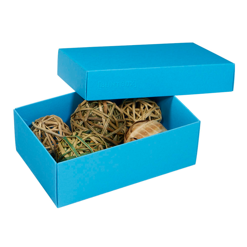 BUNTBOX M Geschenkboxen 1,1 l blau 17,0 x 11,0 x 6,0 cm, 3 St.