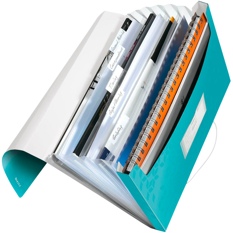 LEITZ Fächermappe WOW 4589 6 Fächer blau, 1 St.