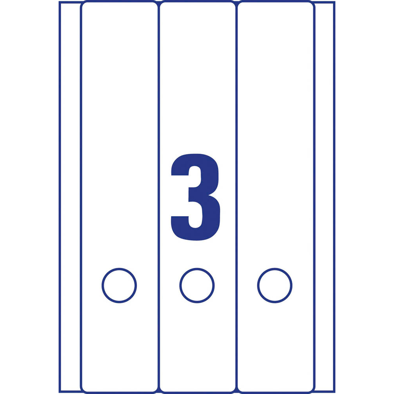 AVERY Zweckform Ordneretiketten L4759-25 weiß, 30 Blatt