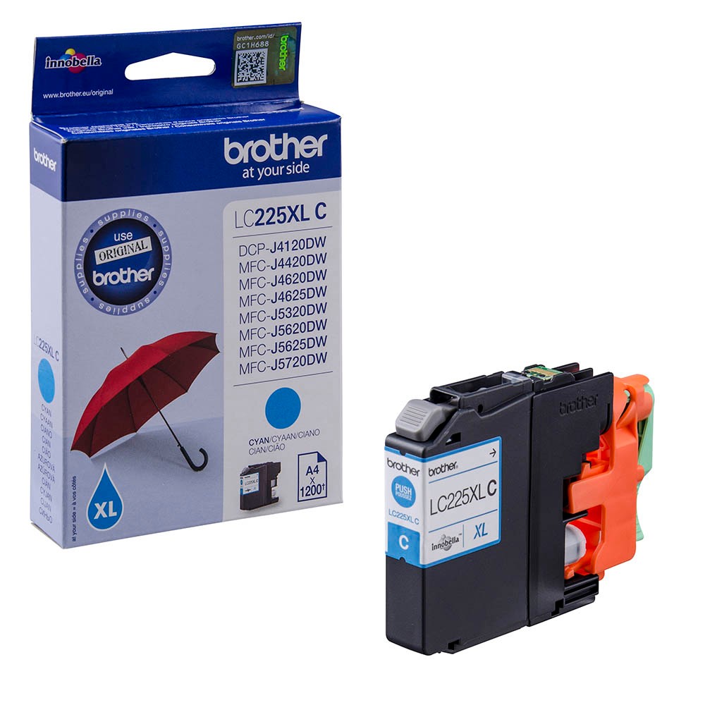 Brother LC-225 XL Tinte Cyan