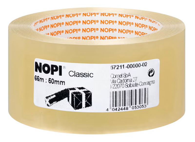 NOPI Packband Classic transparent 50,0 mm x 66,0 m 1 Rolle